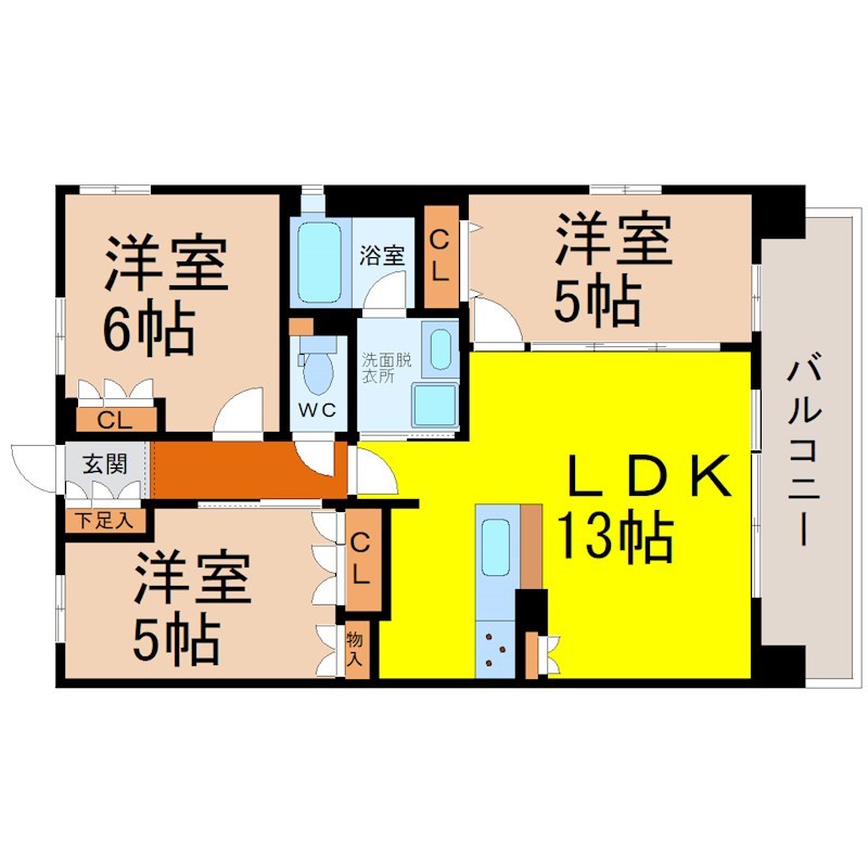 Ａｌｉｖｉｓ金山Ｅａｓｔ 間取り
