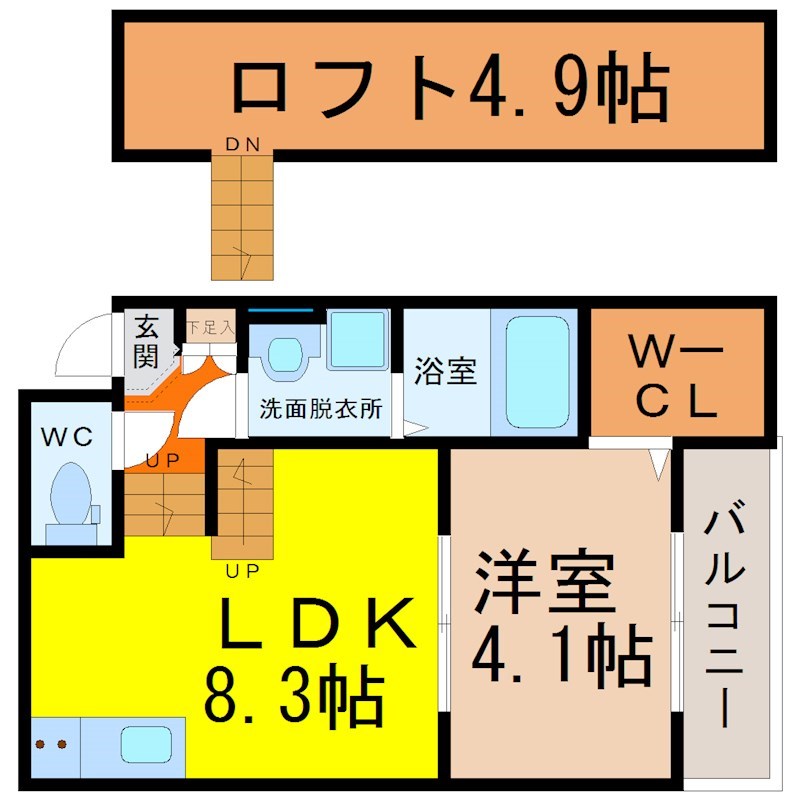 Ｇｒａｎｄｌｉｎｅ（グランドライン） 間取り