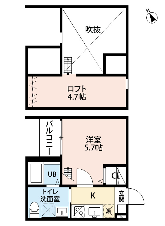 Ｍａｉｓｏｎｆａｒ小本（メゾンファルコモト） 間取り