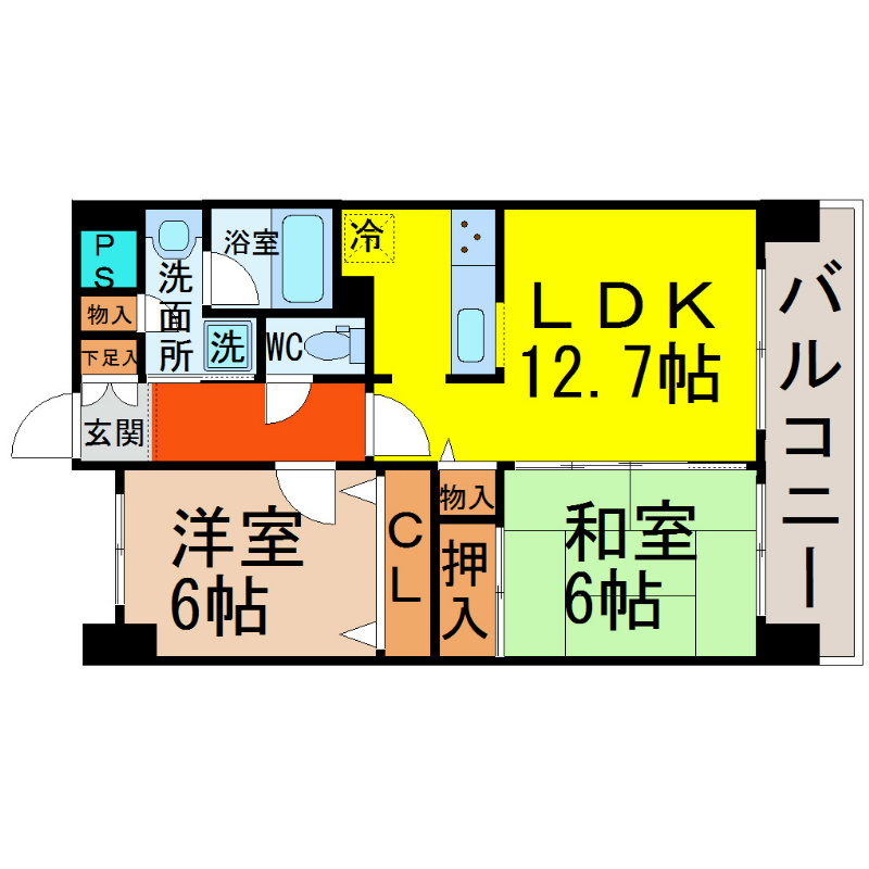 Ｌａ　Ｄｏｕｃｅｕｒ山王 間取り