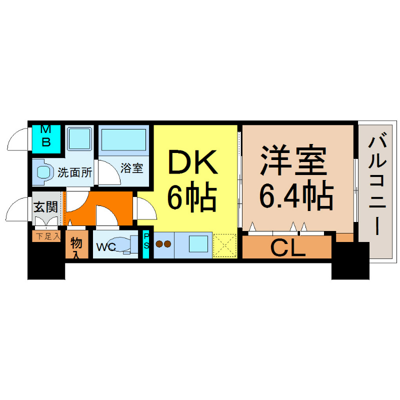 アスピラシオン名駅 間取り