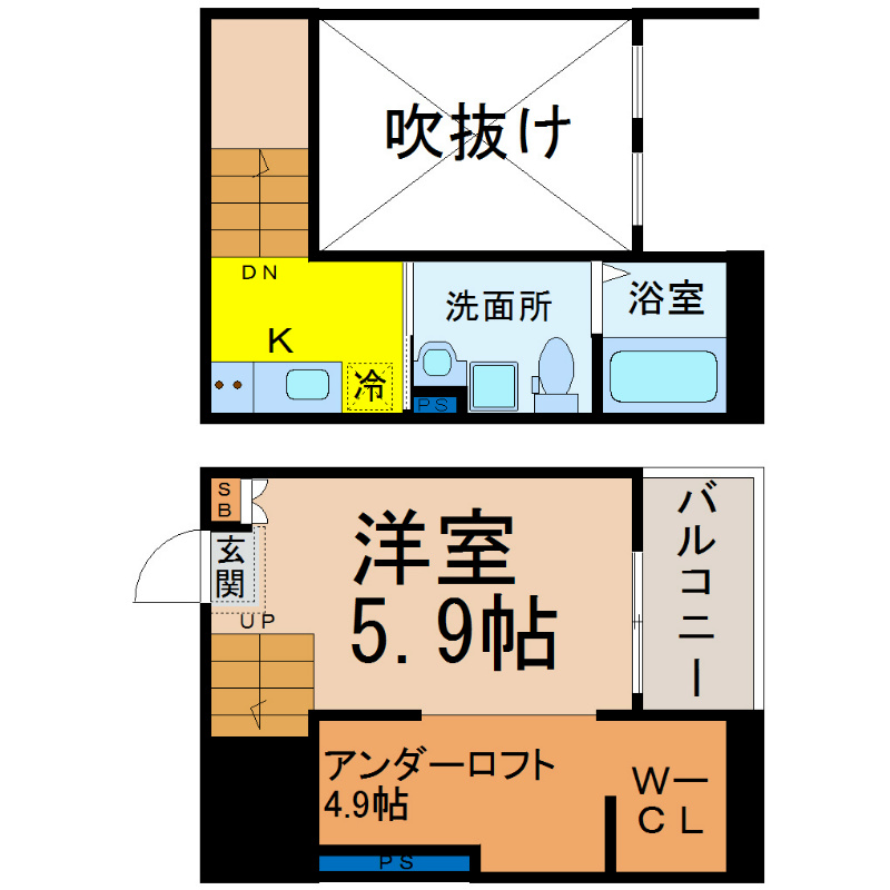 ＡＯ　ＡＱＵＡ（アオアクア） 間取り