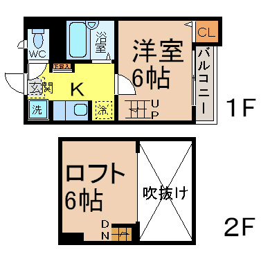 Kspace東別院 間取り