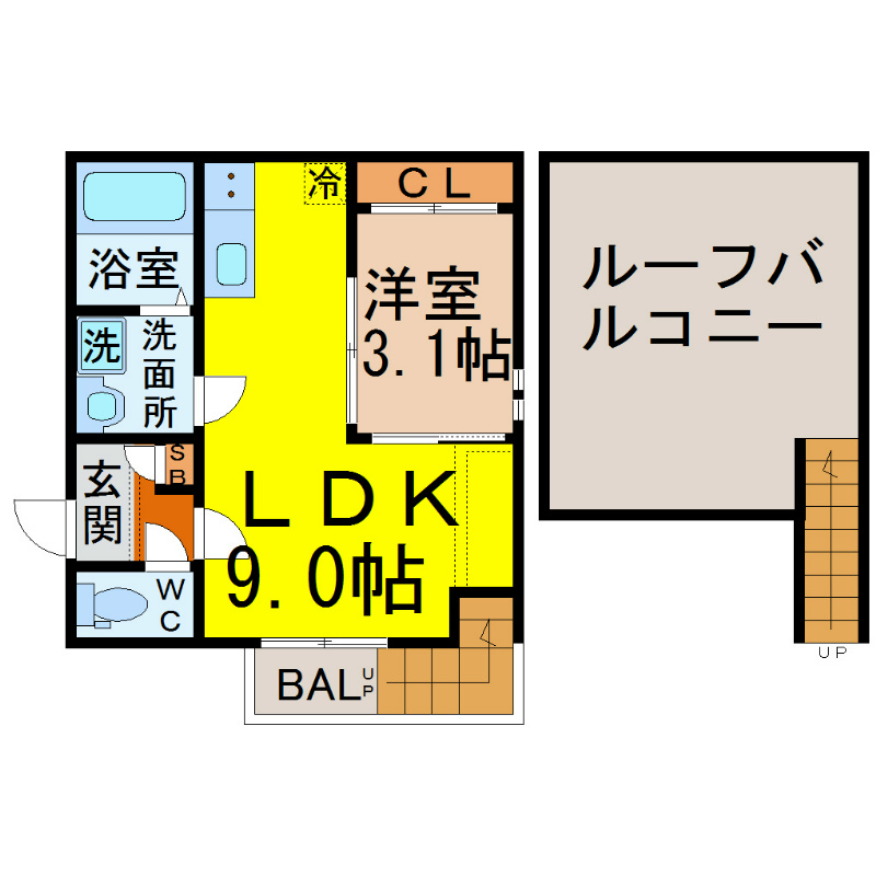 ＧＲＡＮＤＴＩＣ平安通 間取り