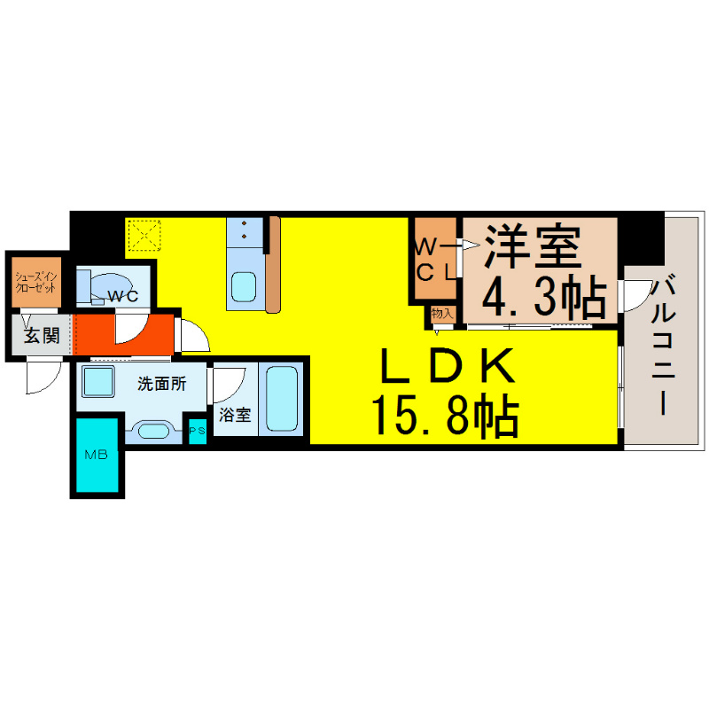 Ｆｉｔｓ　Ｇａｒｄｅｎ（フィッツガーデン） 間取り