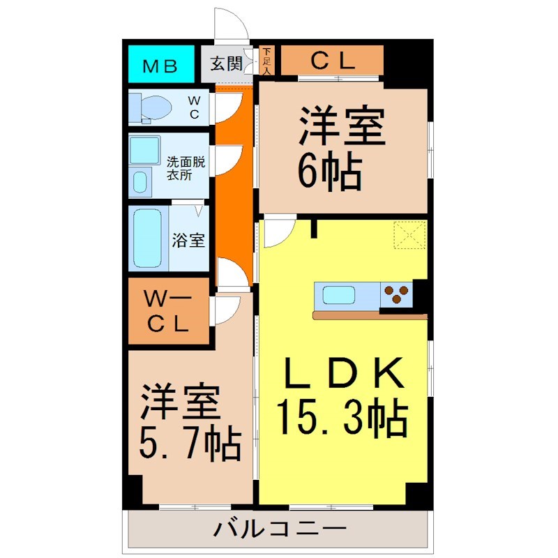 ＧＲＡＮＤＵＫＥ丸田町（グランデューク丸田町） 間取り