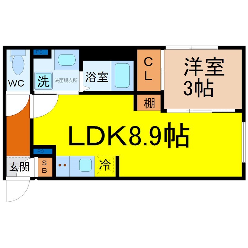 リーデンス名古屋駅西 間取り