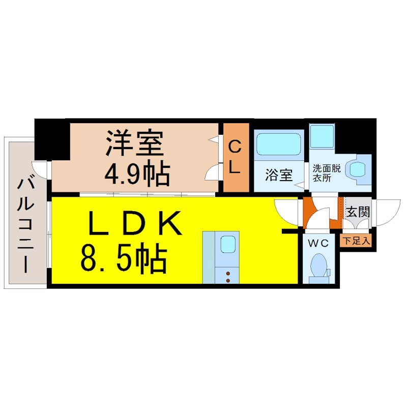 アステリ鶴舞ディオ 間取り