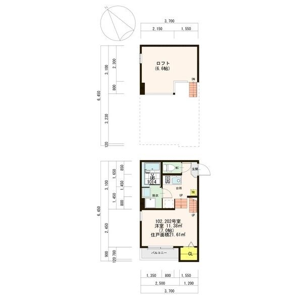 ハーモニーテラス柳堀 間取り