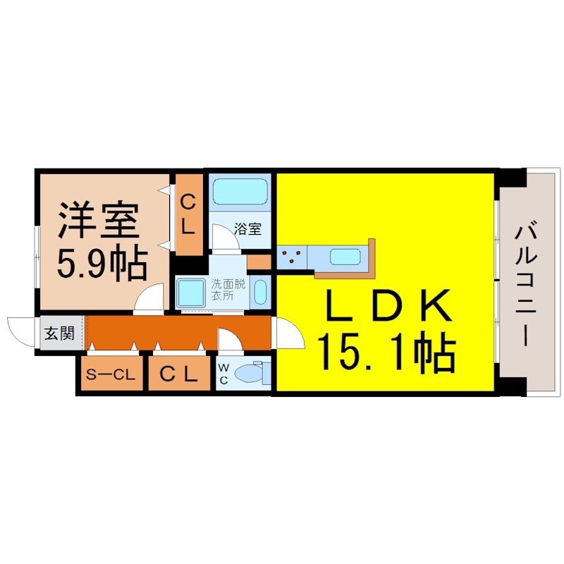 ラトゥール代官町ＷＥＳＴ 間取り