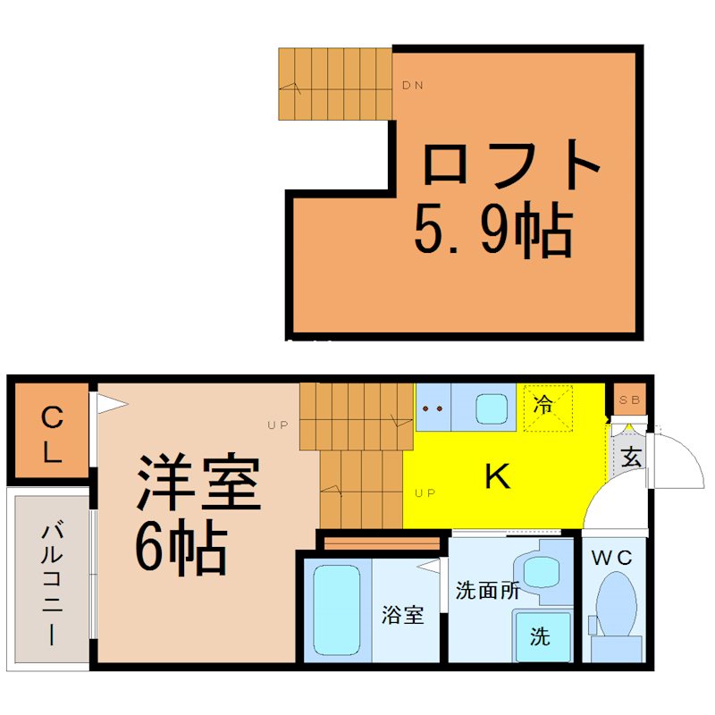 ハーモニーテラス北原町 間取り