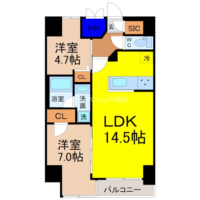 S-RESIDENCE大曽根bresa 間取り