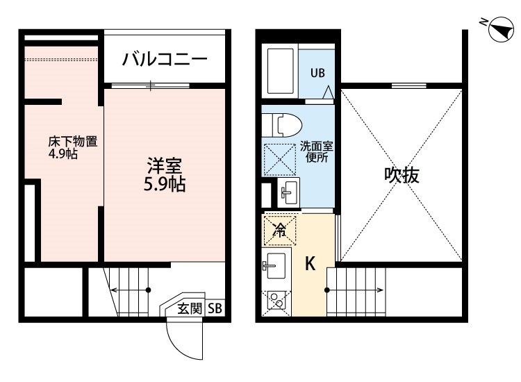 Ｆｏｒｃｅ高畑（フォルス高畑） 間取り