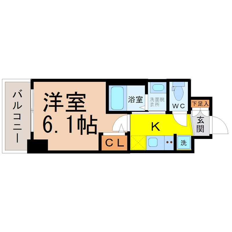 エステムコート名古屋新栄IIIグローリィ 間取り