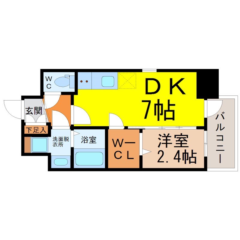 エステムコート名古屋新栄IIアリーナ 間取り