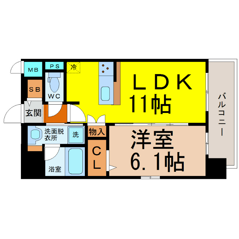 プレサンス名古屋ＳＴＡＴＩＯＮルミアス 間取り