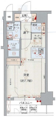 プレサンス名古屋駅前ヴェルロード 間取り