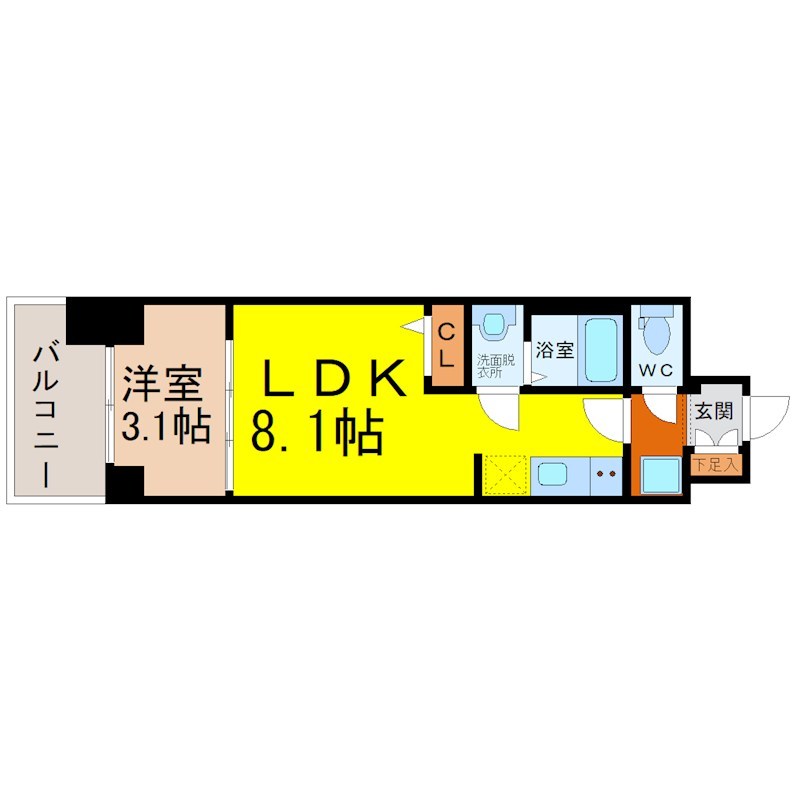 プレサンスジェネ上前津 間取り