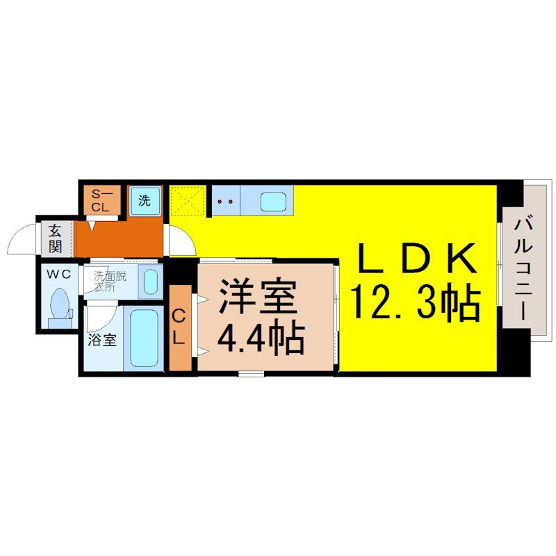 レジデンシア尾頭橋駅前 間取り