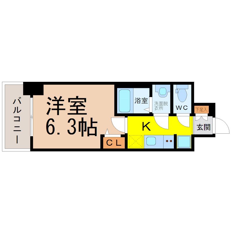 プレサンス太閤通ファシール 間取り