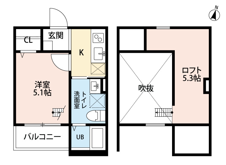 エアスト東中島 間取り