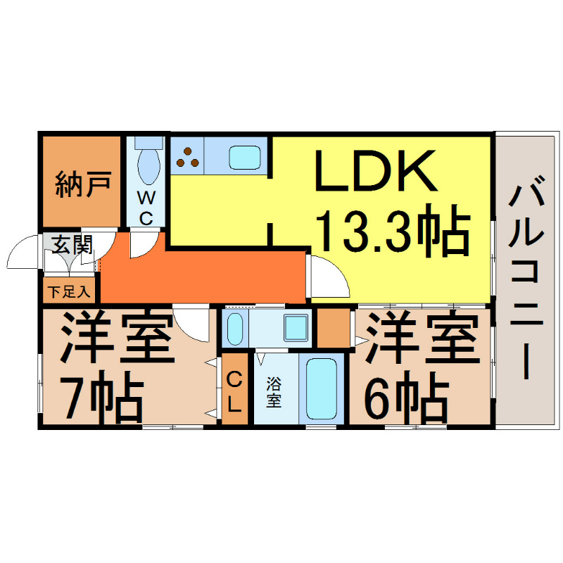 グラン・アベニュー名駅南 間取り