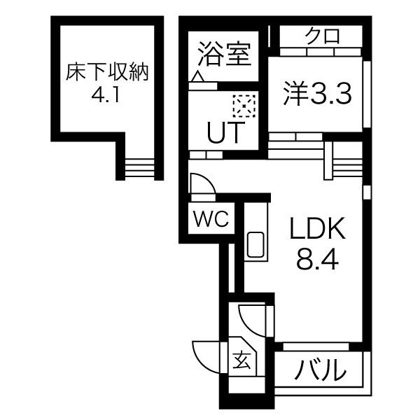 ハーモニーテラス六番町 間取り