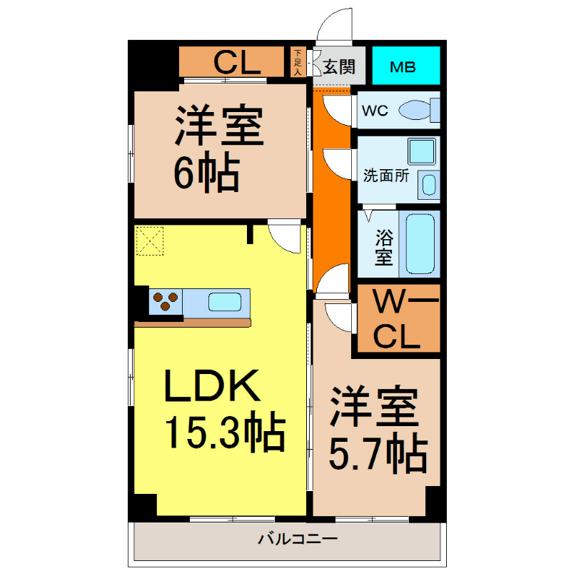ＧＲＡＮＤＵＫＥ丸田町（グランデューク丸田町） 間取り
