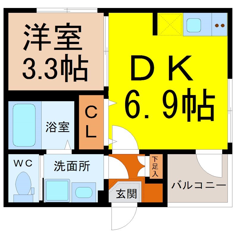 ハーモニーテラス黒川 間取り