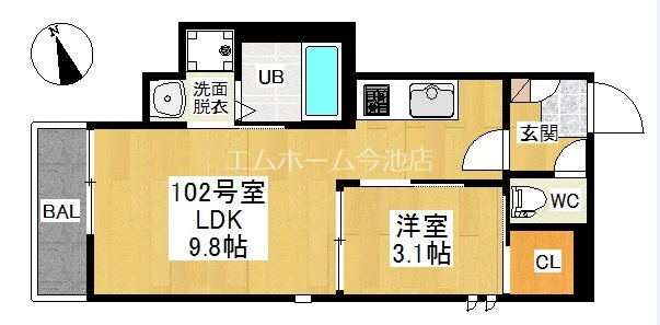 Grandtic Lana（ラナ） 間取り