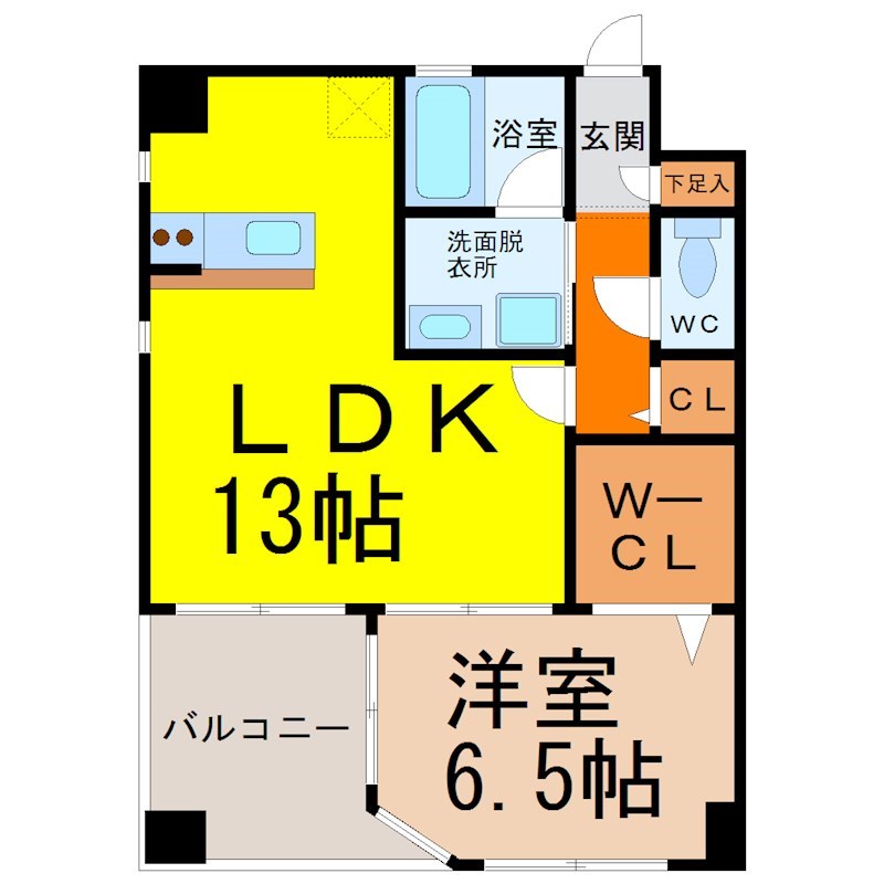Ｅｓｐｏｉｒ　ｉ（エスポワールアイ） 間取り