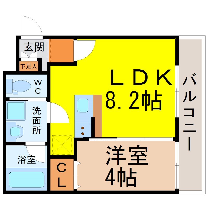 ＳＱＵＡＲＥ志賀本通 間取り