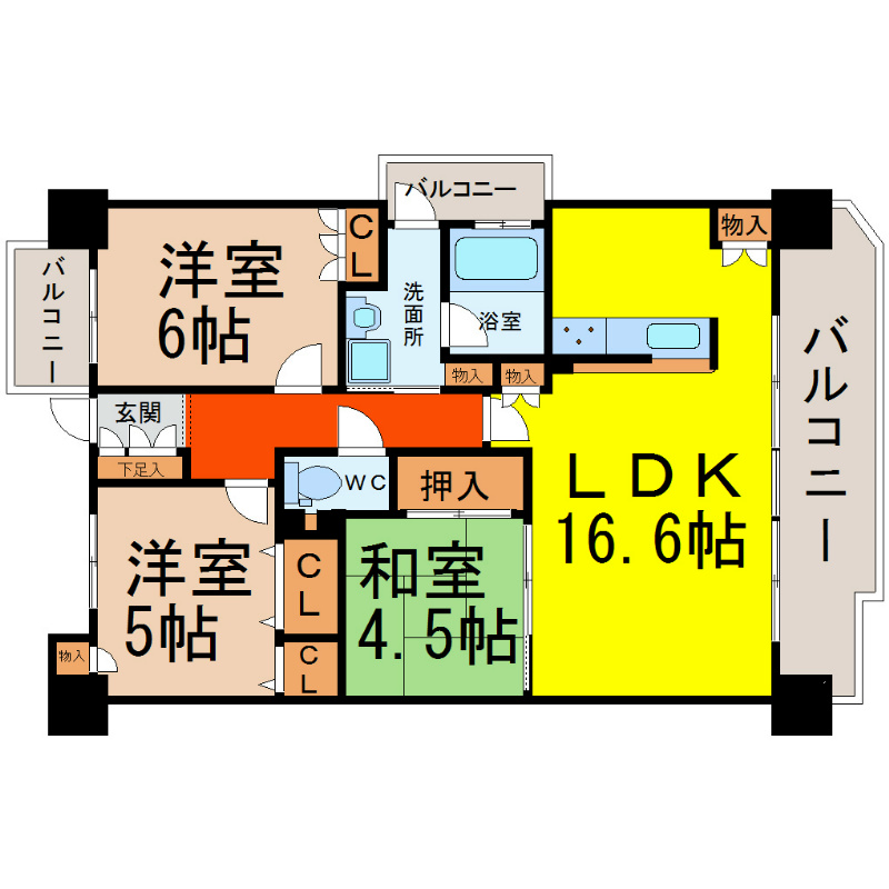 ステラートシティ桜山 間取り