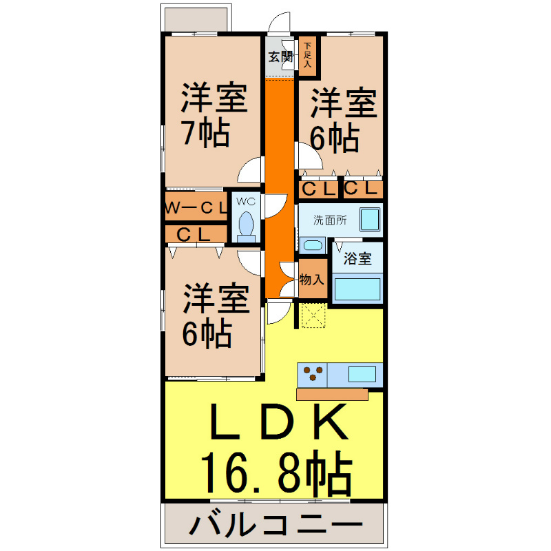 グラン・アベニュー名駅南 間取り