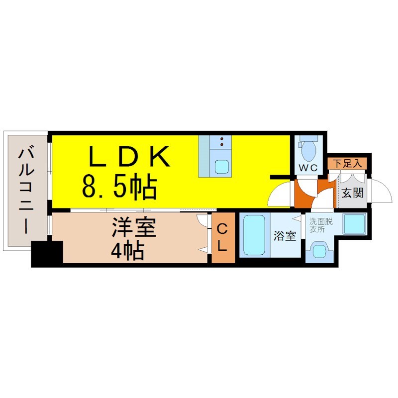 アステリ鶴舞エーナ 間取り