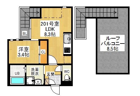 ＧＲＡＮＤＴＩＣ塩釜口 間取り