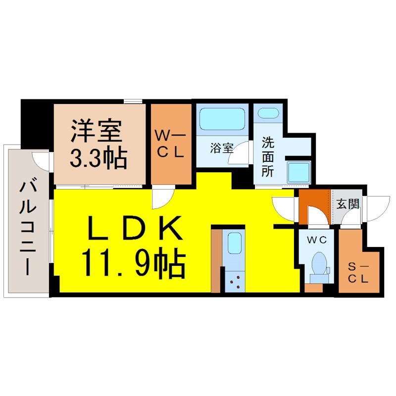 URBAN-HEAL HISAYA ODORI PARK 間取り