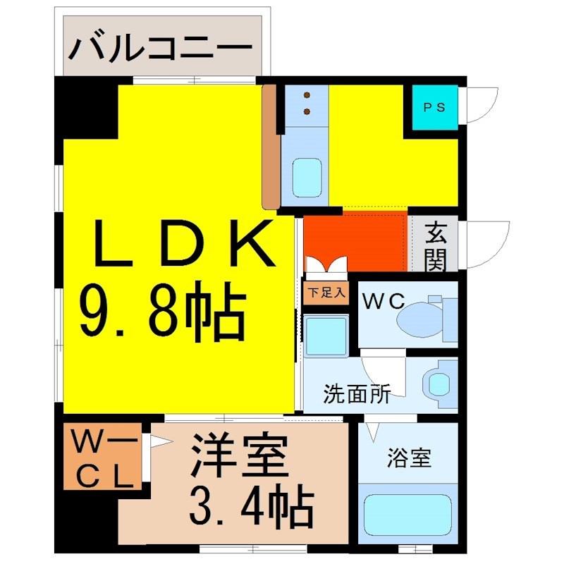 ラクラーレ上前津 間取り