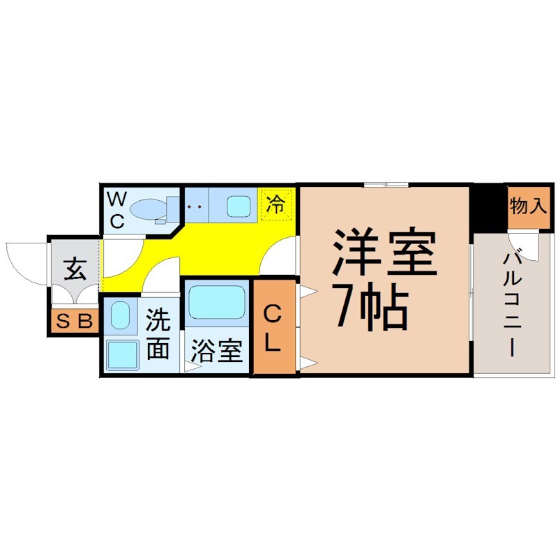 エステムコート名古屋金山ミッドクロス 間取り