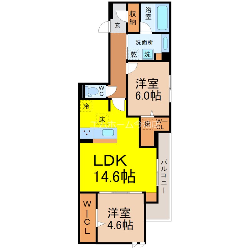 セレスティア苗代 間取り