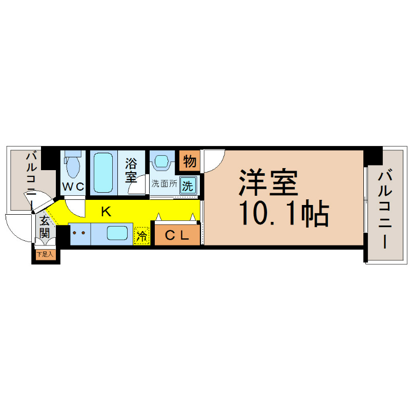 ＣＨＩＫＵＳＡ　ＲＩＳＥ（千種ライズ） 間取り