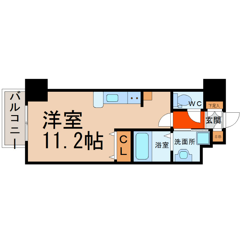 ＵＯＯＭＡＭＩＳＯＲＡ（ウーマミソラ） 間取り