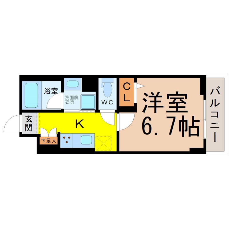 アスピラシオン尾頭橋 間取り