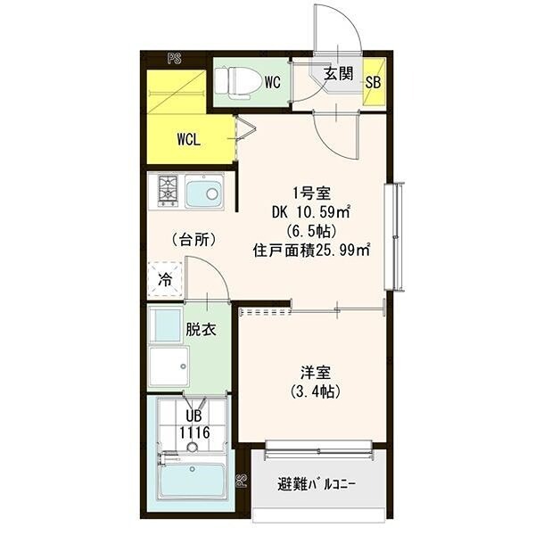 リバーガーデン中村中町 間取り