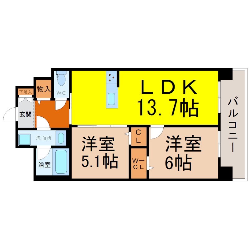 フォレストスクエア六番 間取り