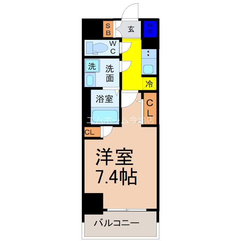 S-RESIDENCE高岳駅前awake 間取り