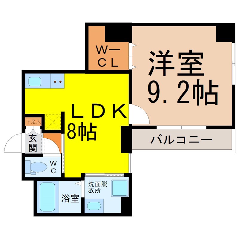 アレーヌコート金山 間取り