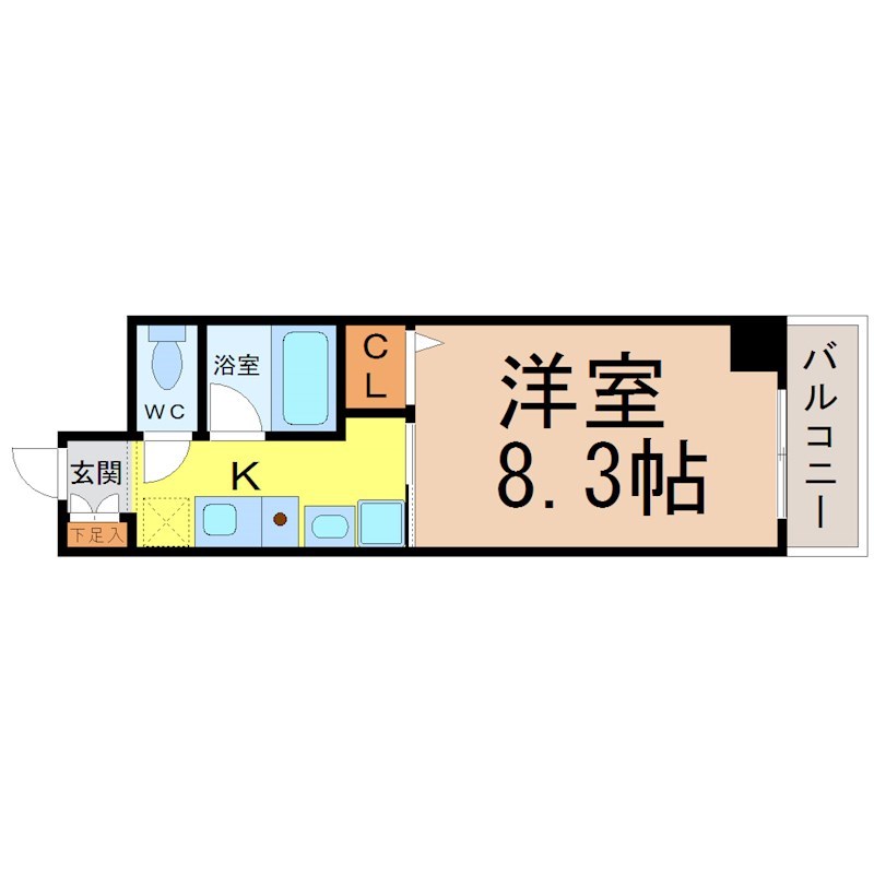 ｕｎｅ　ｓｅｍａｉｎｅ（アンスメン） 間取り