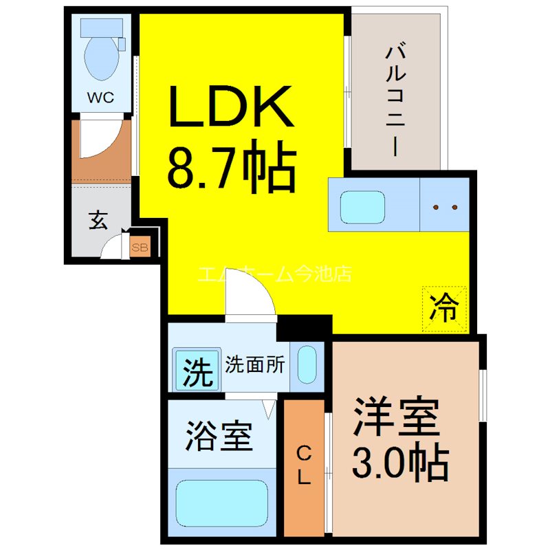 REGALEST上飯田駅 間取り