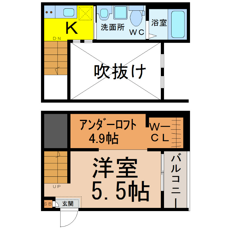 Ｔｒｏｓｓ港栄（トロスコウエイ） 間取り